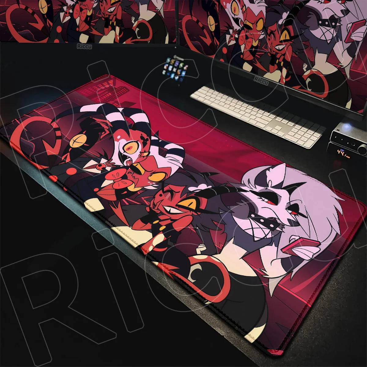 XXL Notebook HD Printing Office Cabinet Mousepad H-Helluva B-Boss Game Mauspad PC Rubber Accessories Large Washable Table Carpet
