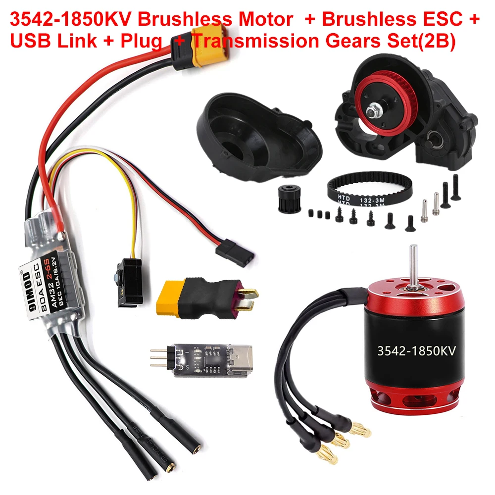 9IMOD RC bezuhlíkový comba 80A ESC 3542 bezuhlíkový motorový pro axiální scx10 RC pásový auto částí