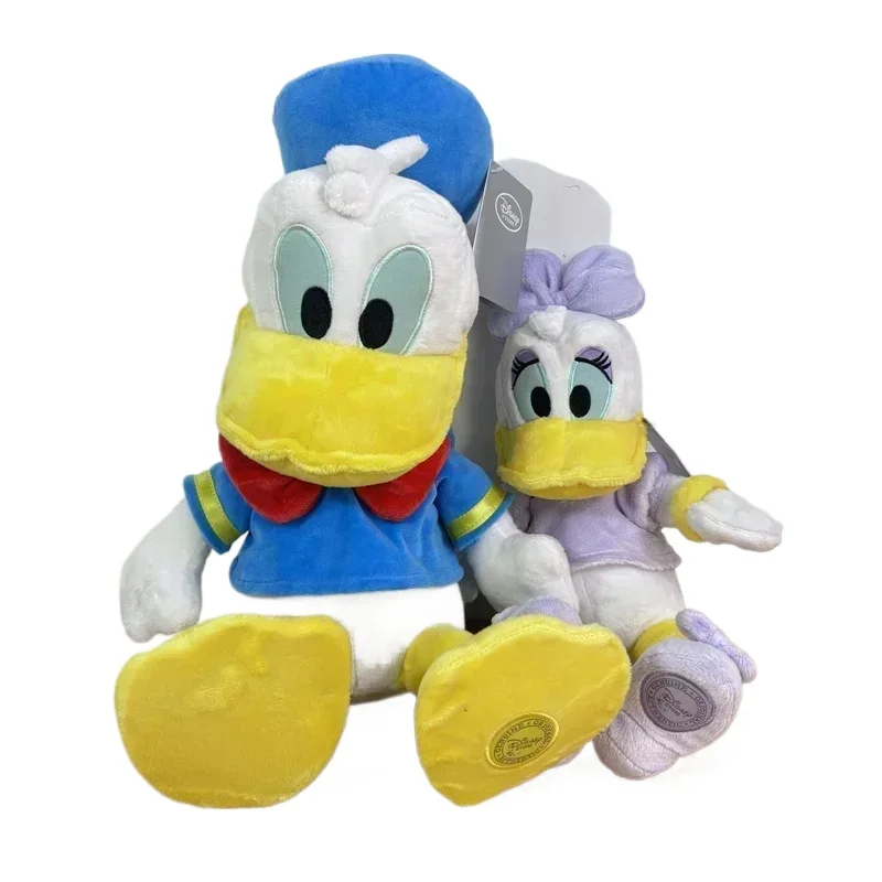 

Movie peripherals Plush Toy Donald Duck and Daisy Duck Cute Cartoon Super Soft Short Sleeper Pillow Birthday Christmas Gift