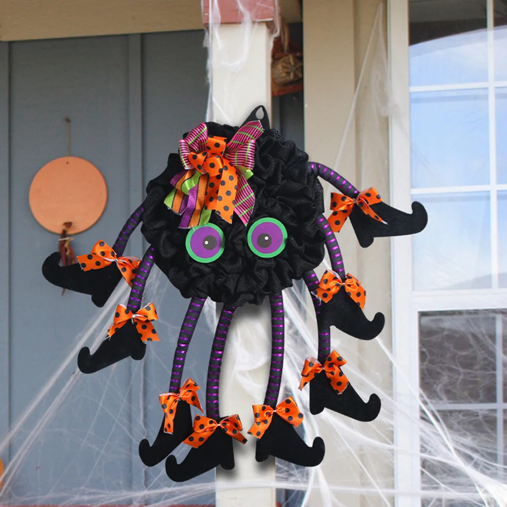 

Halloween Witch Hat Leg Door Hanging Multi Legged Spider Fun Decoration Halloween Scary Yard Door Wall Hanging Atmosphere Decora