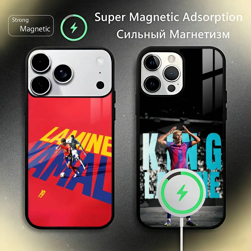 

L-Lamine Y-Yamal No10 19 Phone Case For IPhone17 16 15 14 13 12 11 Plus Pro Max Plus Wireless Charger Cover Funda