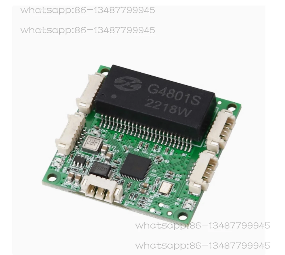 new  1PCS   Micro industrial grade 4-port 100Mbps switch module 38 * 38mm embedded network video transmission circuit board