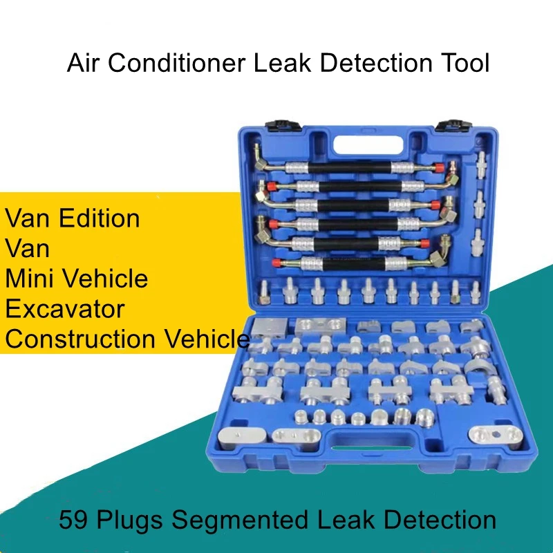 Auto Air Conditioning Leak Plugging Joint Tool Truck Leak Detection Universal Sectional Inspection Kit Instruments