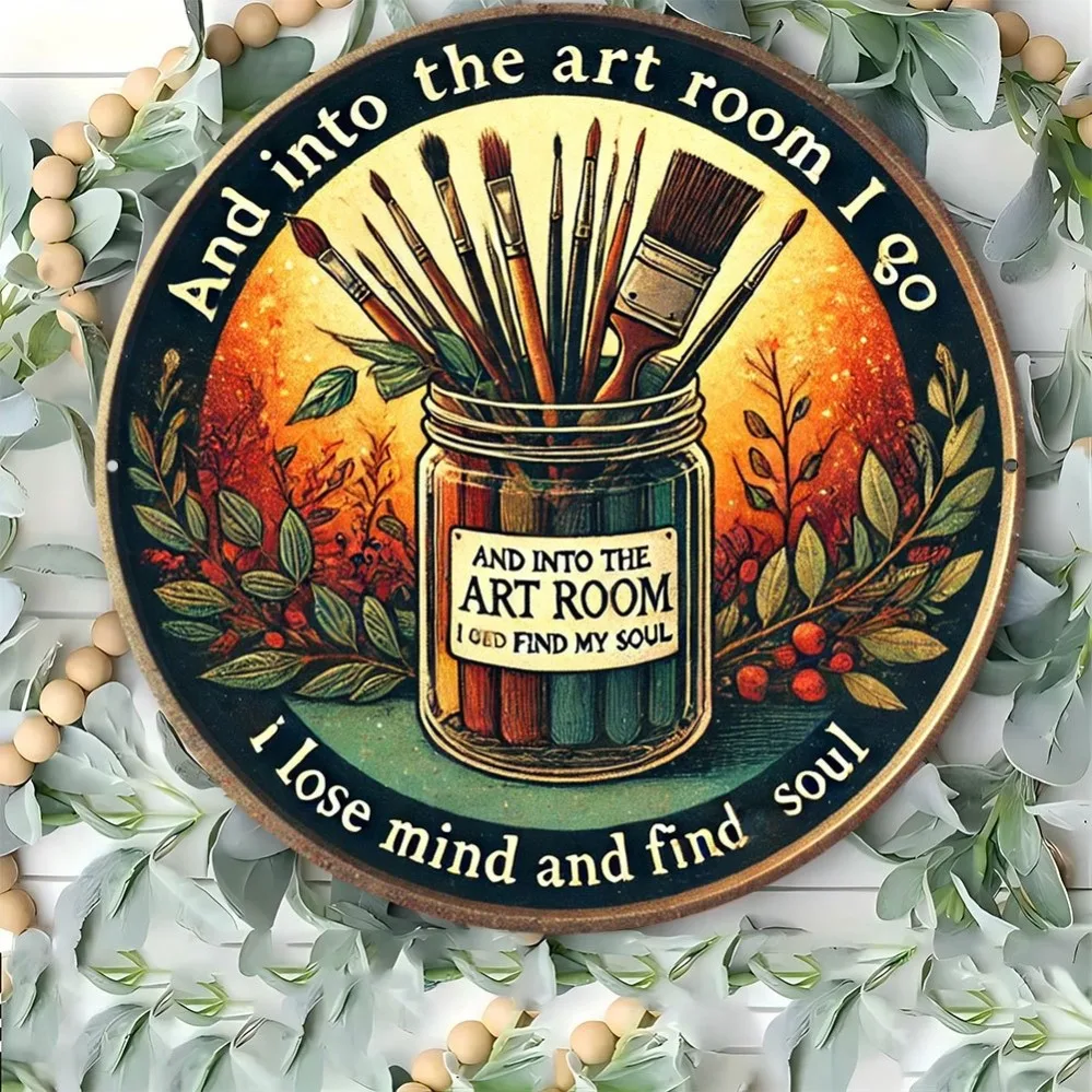 

Inspirational Quote Decor for Artist Studios, Bars, Gyms - Pre-Drilled, Waterproof, Windproof, Multipurpose Wall Hanging,