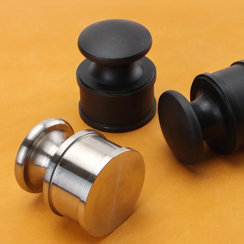 DIY Craft Shaping Carving Heavy Duty 940G Stainless Steel Leather Hand Press Town Leather Craft Pressing Tool for Durable Punch view 6