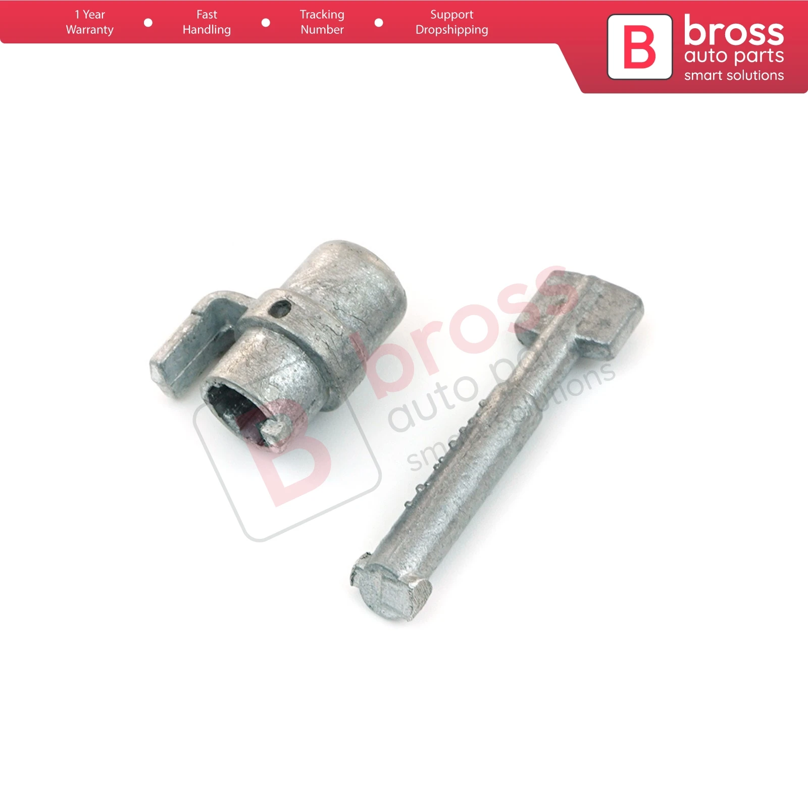 BDP508 Door Lock Tumbler Barrel Cylinder 37.5 mm Eccentric Orbital Follower Set Front Right 247604377 for Mercedes W124 S124