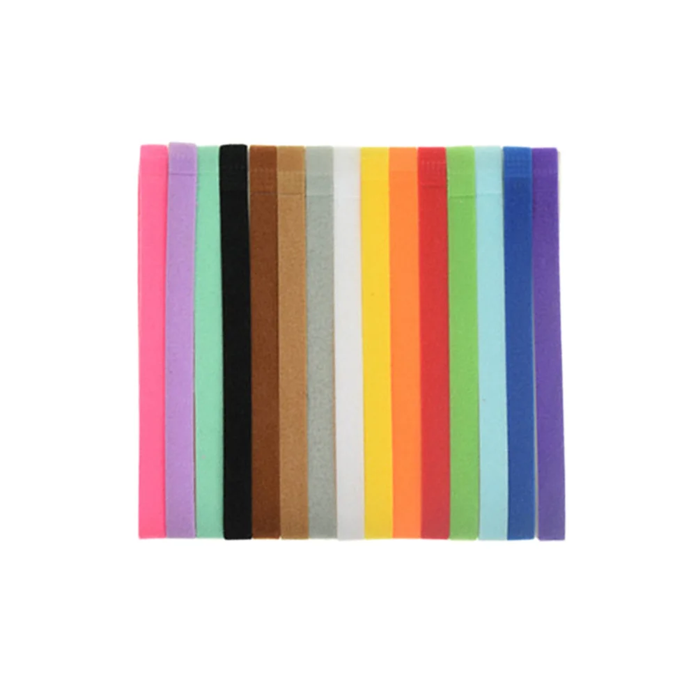 

15Pcs Pet Identification Collar Double-Sided Puppy Id Bands Adjustable Fastener Tape for Tracking Growth Colorful Whelping