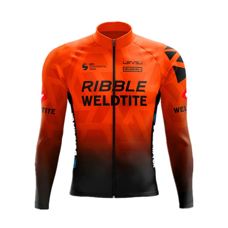 New Cycling Clothing Team Cycling Jersey Long Sleeves Road Bike Maillot Ropa Ciclismo Breathable Colored Ink Bicycle T-shirt