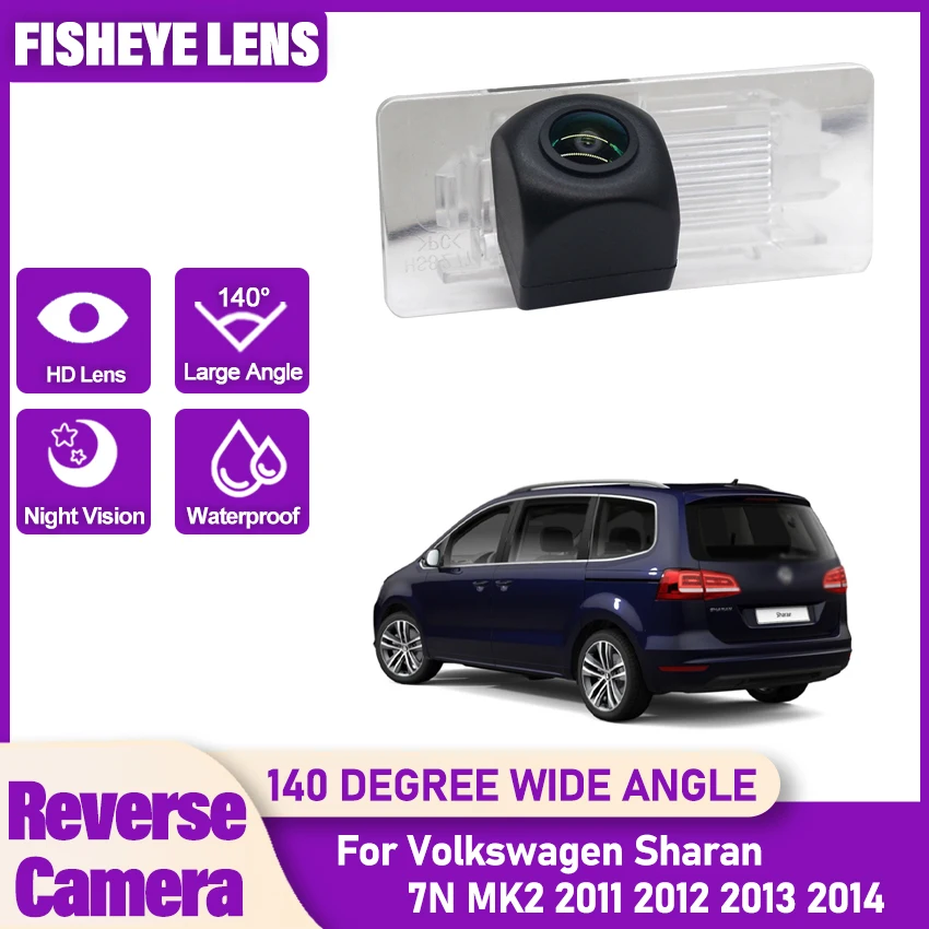 

Автомобильная парковочная резервная камера заднего вида HD CCD объектив ночного видения «рыбий глаз» для Volkswagen Sharan 7N MK2 2011 2012 2013 2014