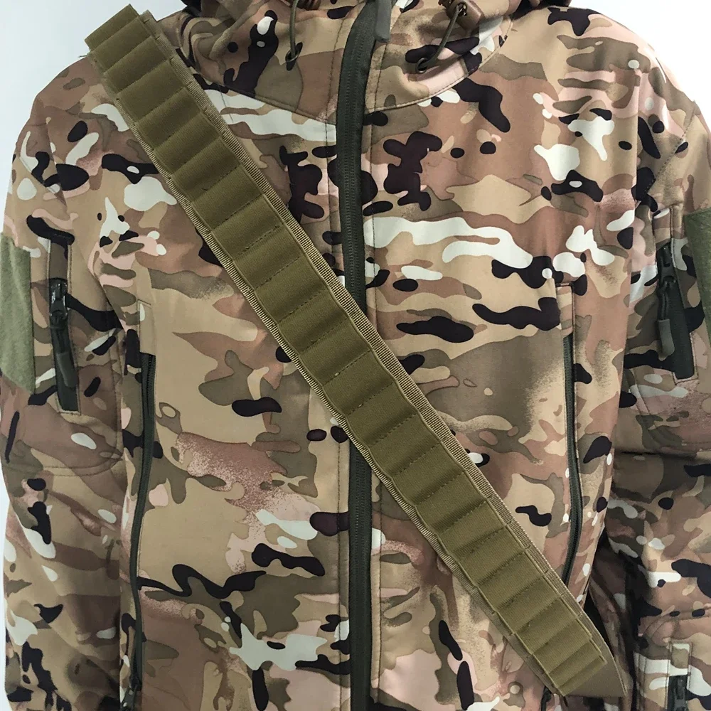 التكتيكية النايلون حمالة المسدس 50 حفرة بندقية قذيفة بندقية معلقة في الهواء الطلق التكتيكية الصيد بندقية حبل ملحق حزام الذخيرة