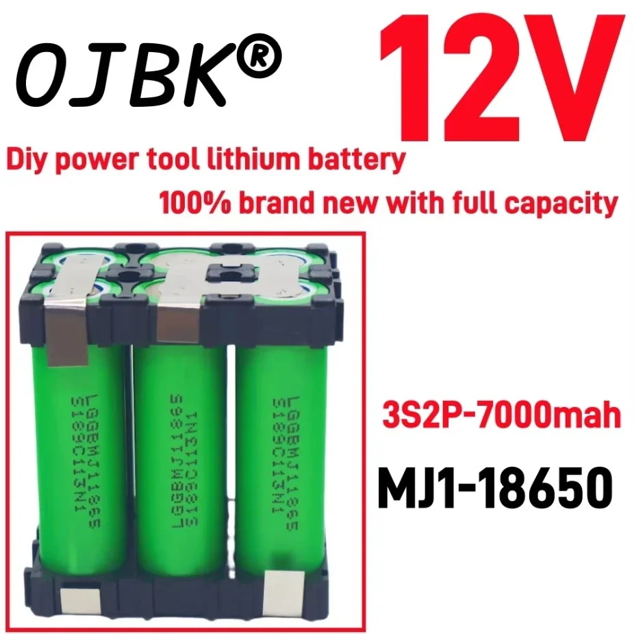 18650 MJ1 Rechargeable Lithium-ion Battery Electric Screwdriver Drill 3S1P 3S2P 4S1P 4S2P 5S1P 5S2P 3500mAh 7000mAh