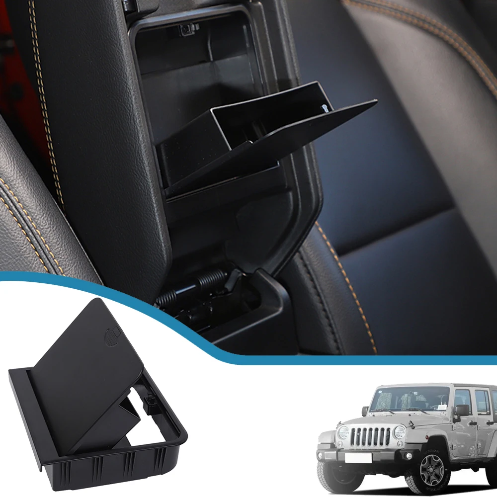Car Central Console Armrest Storage Box Organizer Tray for Jeep Wrangler JL Gladiator JT 2018-2023 Stowing Tidying Accessories