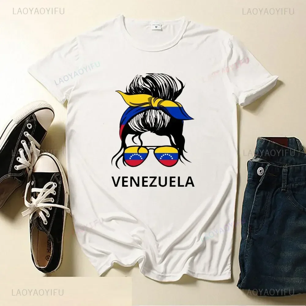 Venezuela En El Corazon Venezuelan Pride Graphic TShirts MEN WOMEN UNISEX Polyester Fibre T-shirts Fashion Women Tees Tops