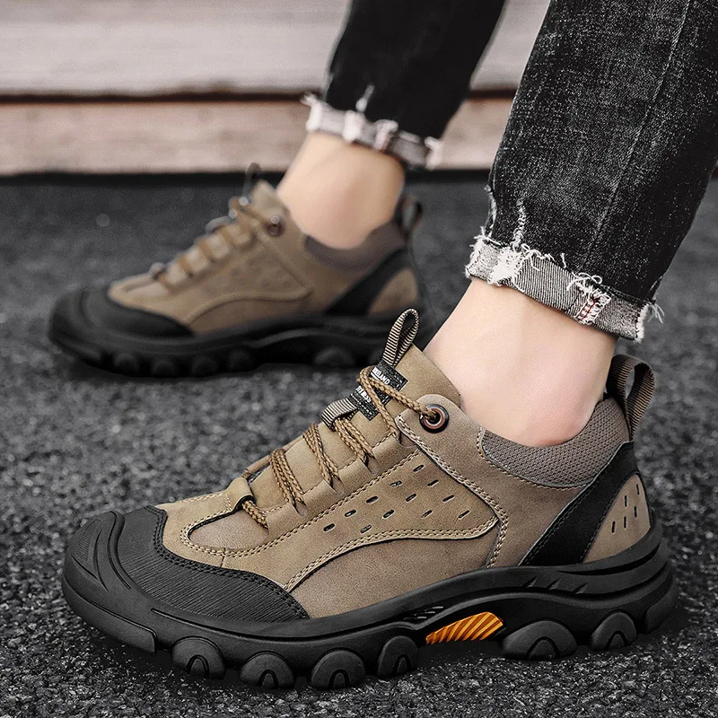 Autumn/Winter Men's Outdoor Hiking Boots Non-slip, Comfortable, Versatile Unisex Outdoor Walking Shoes Walking Sports Shoes