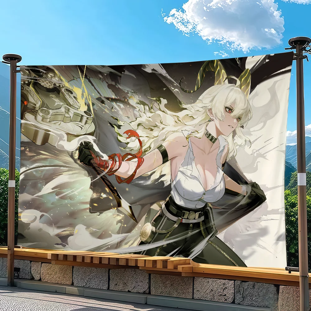 Wuthering Waves Zani flag Advertising Banner for Camping Decoration Outdoor & Garage Wall Hanging Decorations