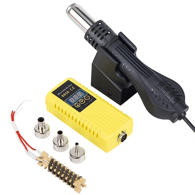 JCD 8858 hot air gun 750W adjustable temperature micro welding station LED display screen welding repair SMD BGA Tool