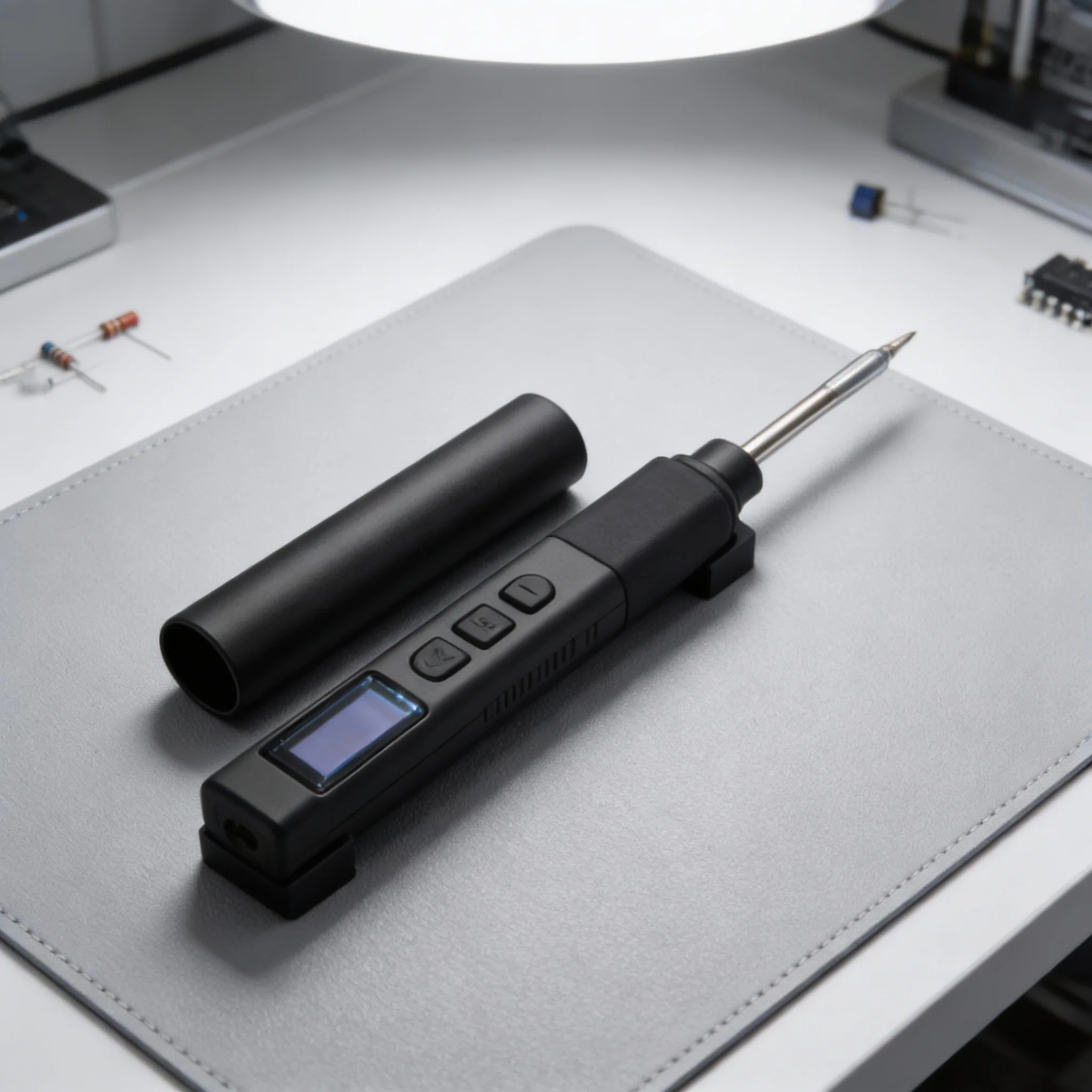 

Портативный паяльник PTS245 PD3.1 140W для JBC245-KU с 0,77-дюймовым OLED-экраном, интеллектуальная цифровая паяльная станция