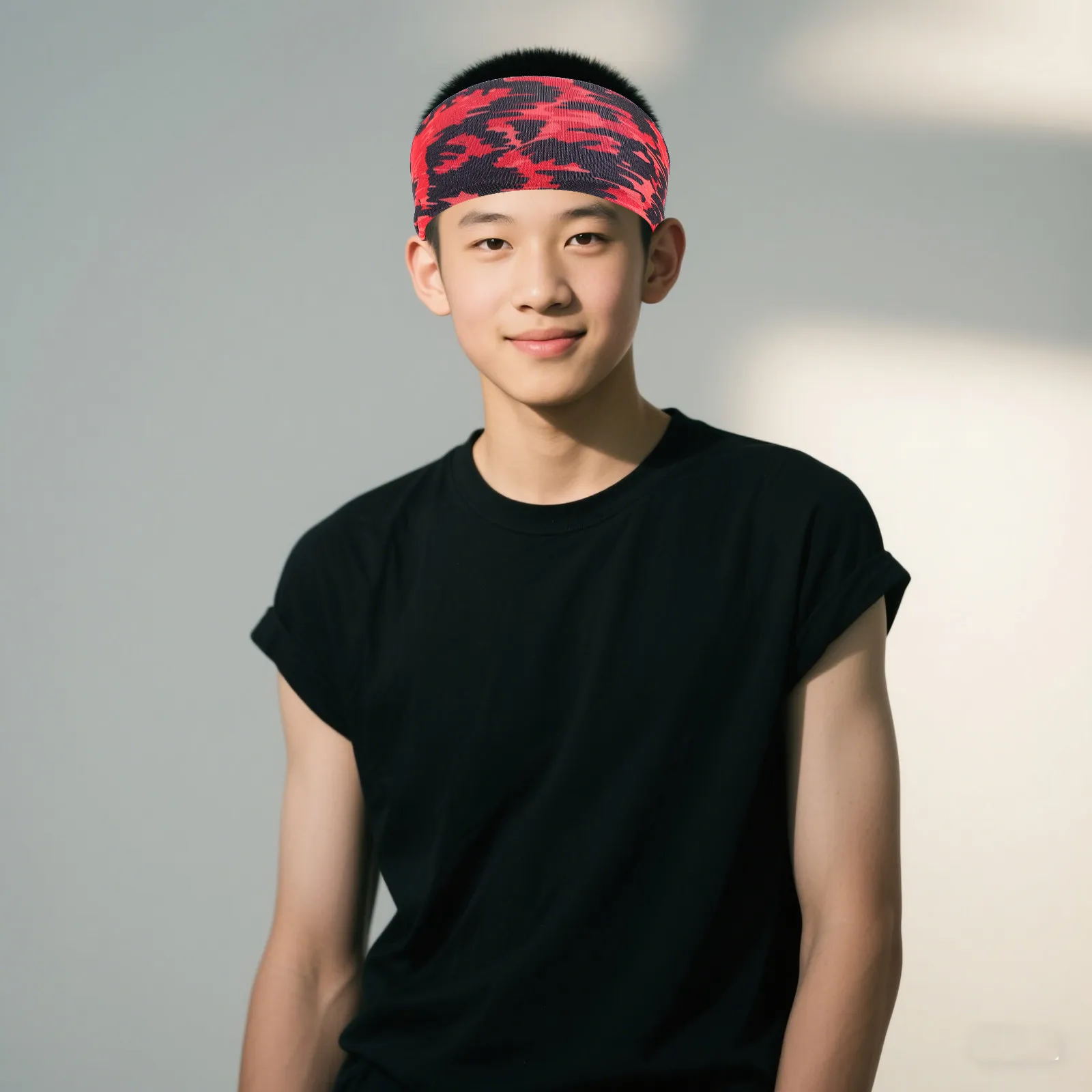 

8 шт. детских спортивных повязок на голову, легкие, камуфляжные, впитывающие пот, дышащие, гибкие, для мальчиков и девочек, для бега