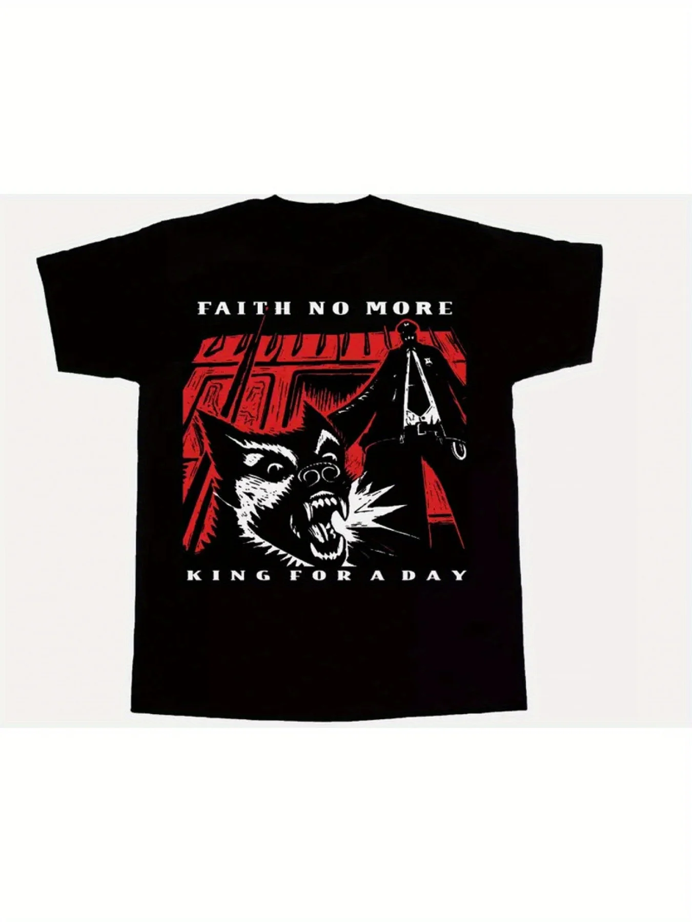 

Men's Graphic Cotton T-Shirt - "Faith No More, The Real Thing King