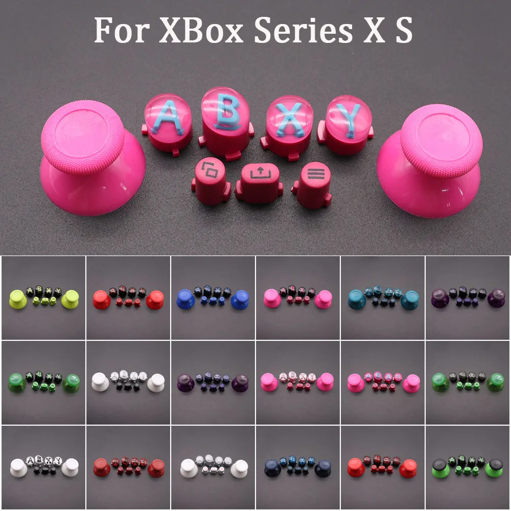 ل XBox سلسلة X S الأساسية تحكم Thumbsticks قبعات ABXY عرض القائمة حصة أزرار طقم عصري استبدال غمبد إصلاح أجزاء