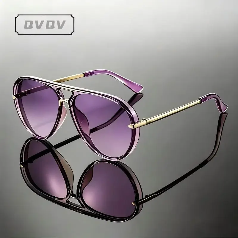 Candy Color Trendy Oversized Pilot Sunglasses Women Summer Fashion Alloy Frame Pilot Sun Glasses Luxury Brand Outdoor Y2K Shades