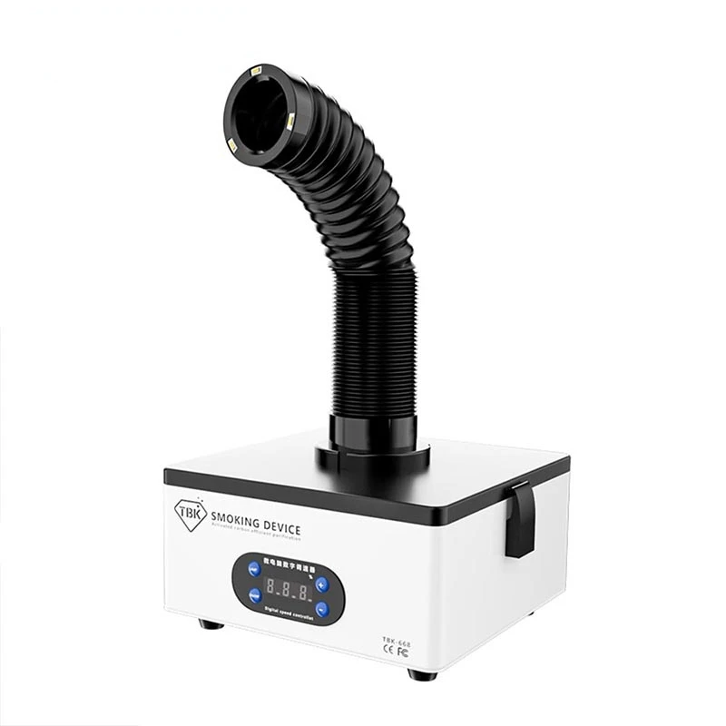 TBK 668 estrattore di fumi filtro a 4 strati strumento purificatore di scarico per la riparazione del telefono stazione di saldatura marcatura Laser assorbimento del fumo