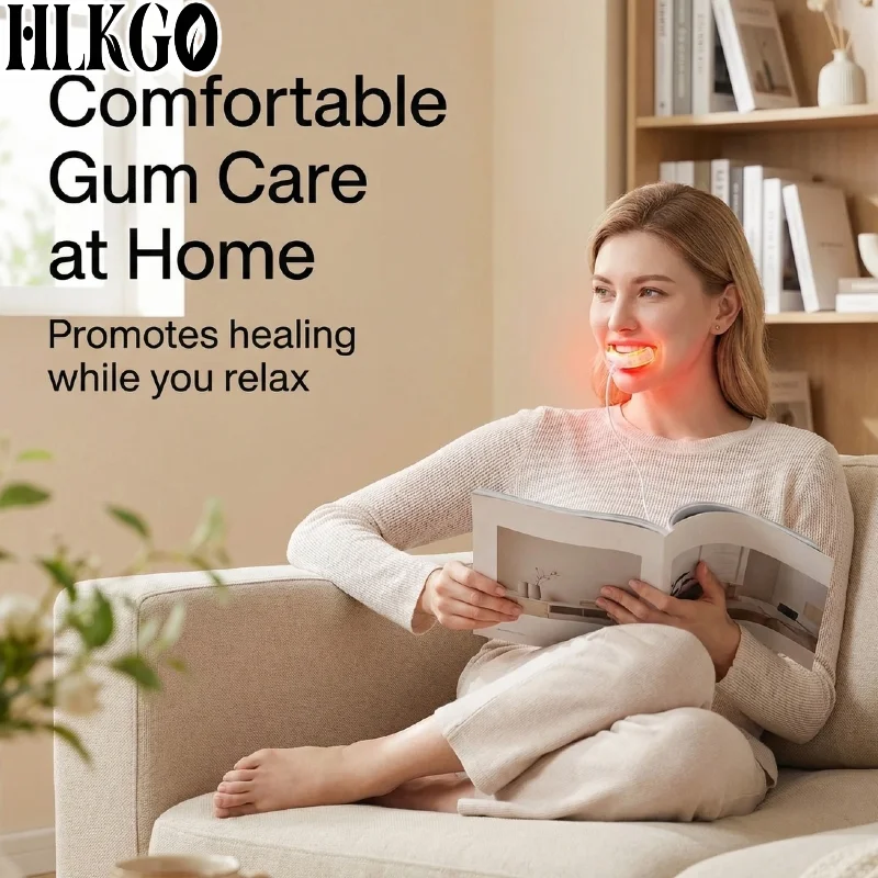 Portable Red Light Dental Laser Wand for Gum Disease, Periodontal Treatment Tooth Sensitivity Relief Pain Home