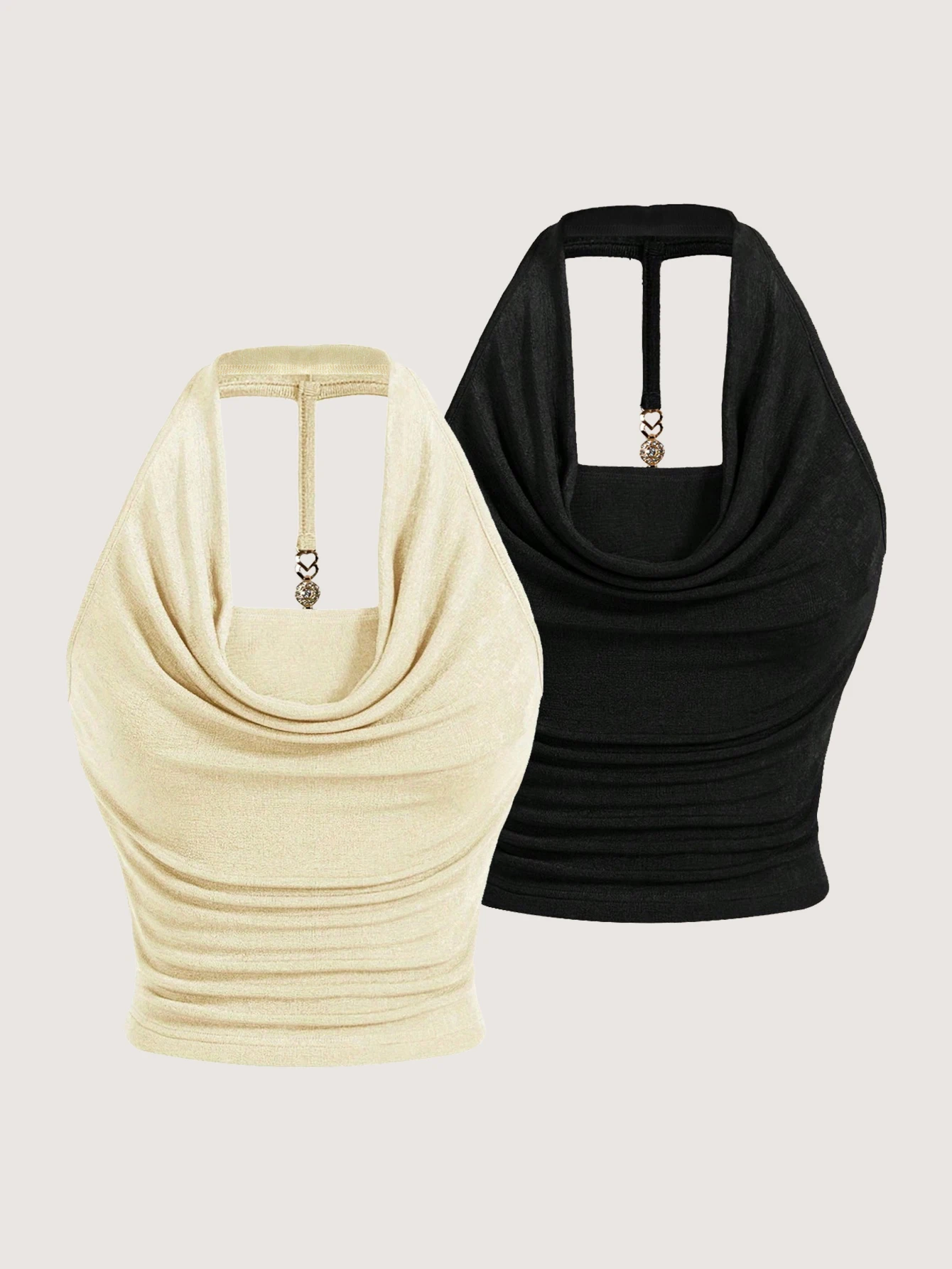 

New limited-edition elegant and comfortable neck-wrap women's blazer set of two pieces