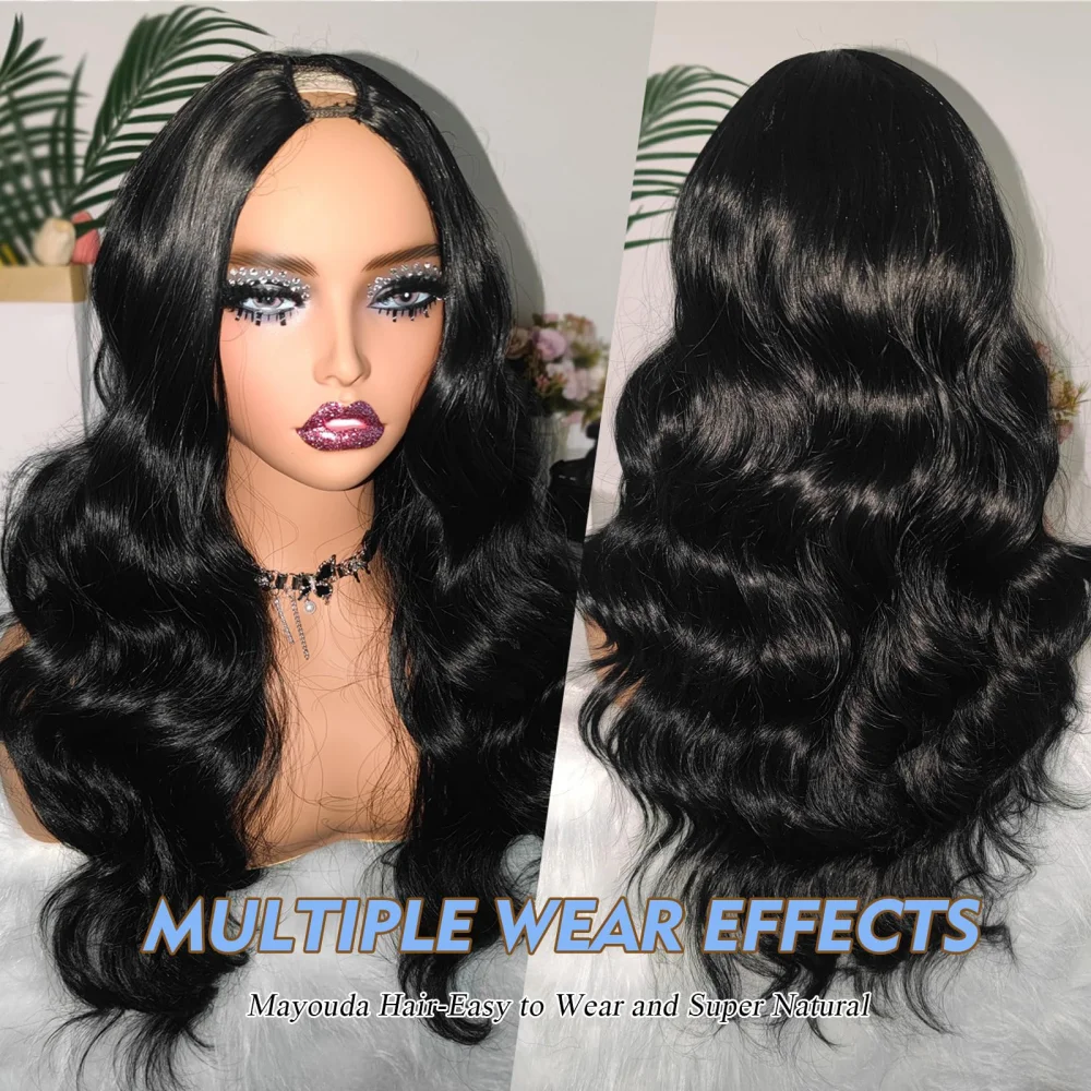 32 36 بوصة الخامس جزء شعر مستعار شعر الإنسان 100% ريمي شعر بشري خام 220% لا الغراء البرازيلي الجسم موجة الخامس جزء خصلات الشعر المستعار الإنسان للنساء