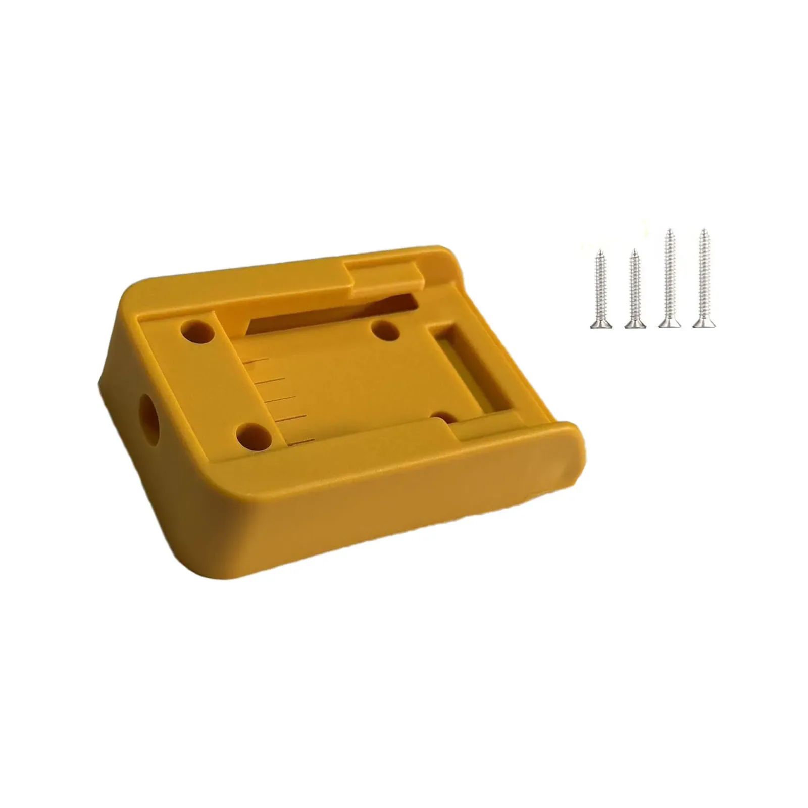 Yellow Plastic Battery Holder Mounting Bracket For DCB200 DCB203 14.4V 18V Lithium Power Tool Storage Rack Organizer Accessory