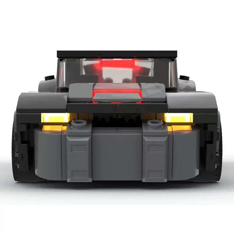 337 pçs novo modelo de carro moc filme jogo série bloco de construção carro vingança "batmobile oito grades carro bloco de construção das crianças brinquedo