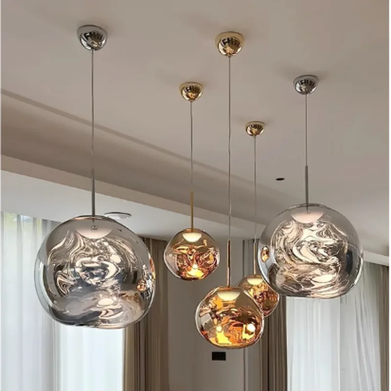 Lampu Gantung Lava Restoran Bar Lampu Villa Desainer Tangga Dupleks