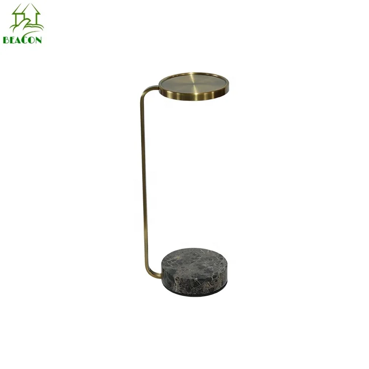 Factory Direct Wholesale Home Furniture Livingroom Small Side Table Round Metal Top End Table