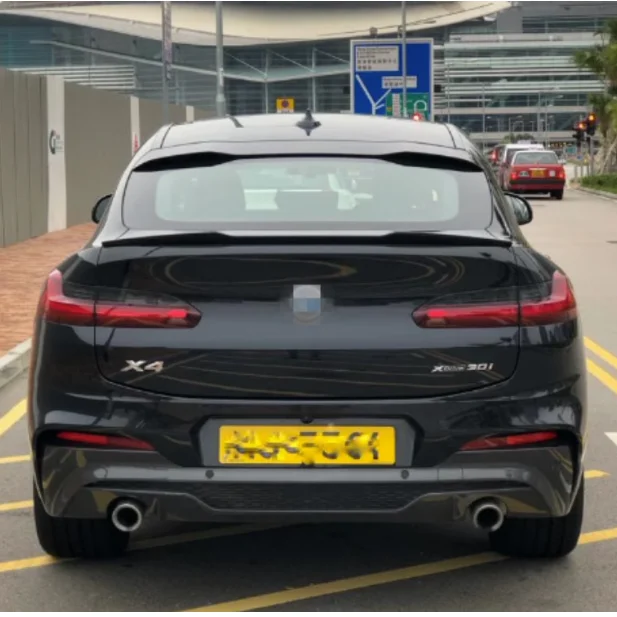 

For 2018-2024 year BMW X4 G02 M Performance Style Spoiler High Quality ABS Rear Wing Glossy Black Or Carbon Fiber Look Body Kit