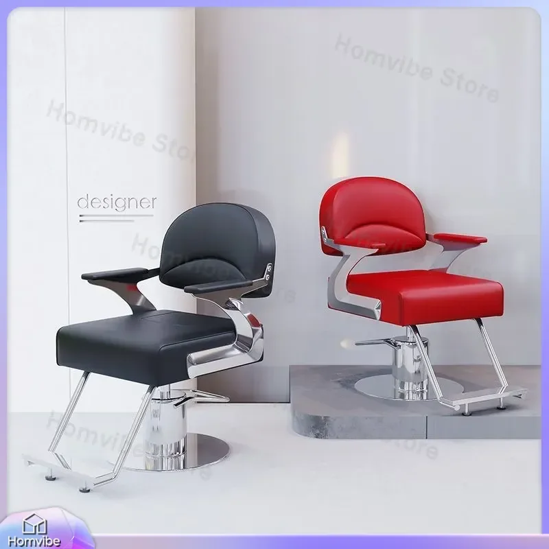 for Barber Chair Lift and Rotate Light Luxury Hair Salon Seat Special High End Styling Station Furniture for Professional