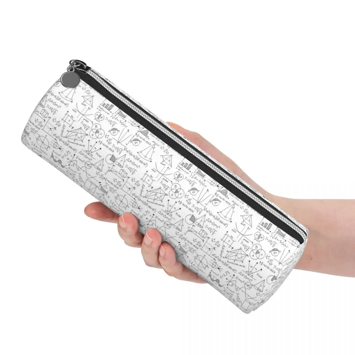 Mathematics Formulas Math Numbers Pencil Case Pen Holder Cylinder Pen Box Pencil Bag for Boys Girls School