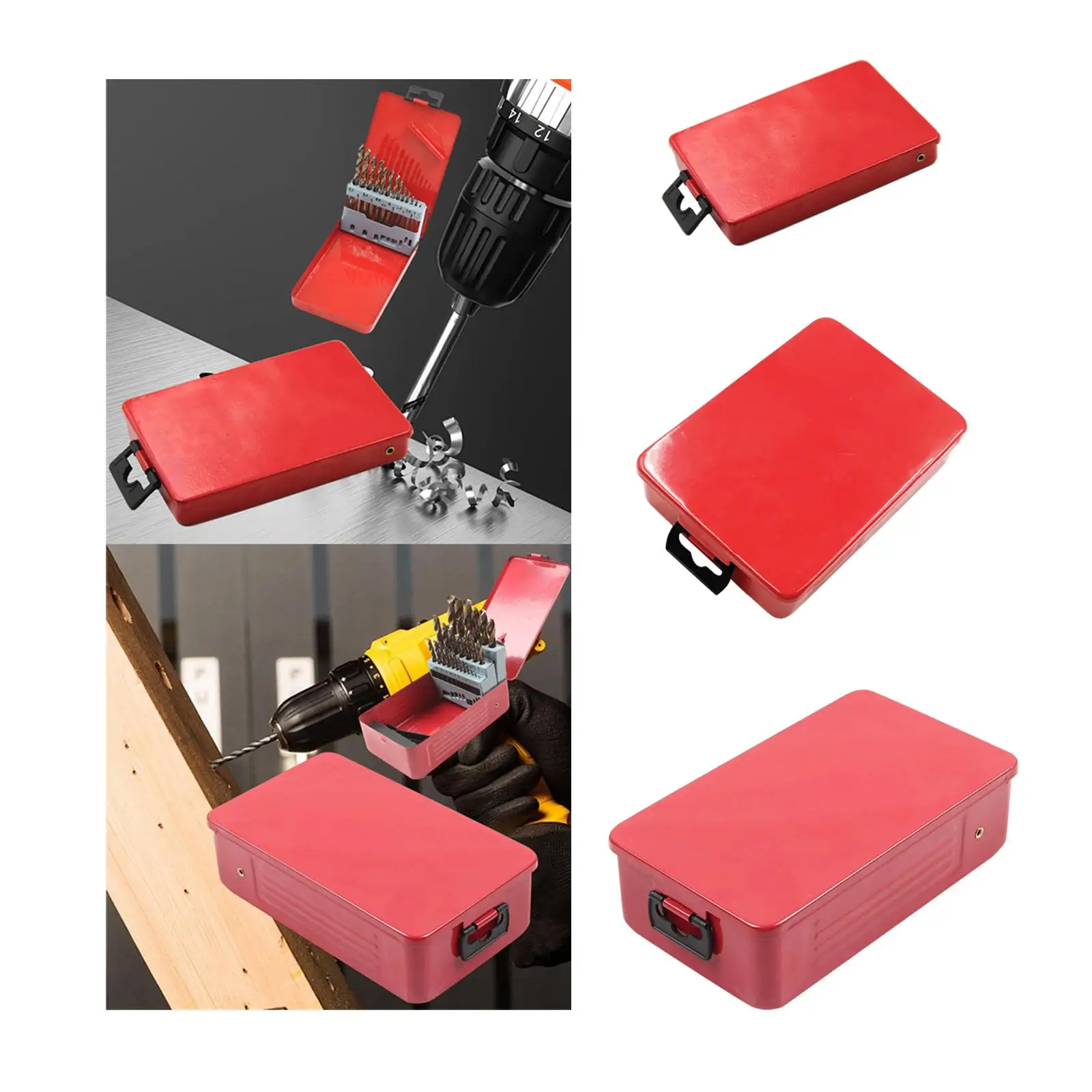 

Drill Bit Index Case Empty Organizer Bit Dispenser Indexed Storage Box Professional Twist Drill Bit Holder for Home Household