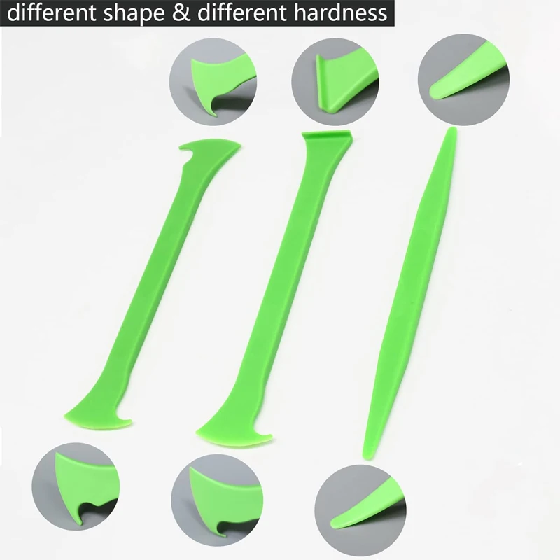 Car Vinyl Wrap Tools Curves Slot Micro Stick Squeegee Details Tools for Car Wrap Window Tint  Paint Film Decal Vinyl Squeegee