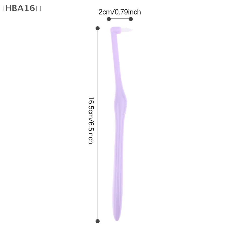 

〔HBA16〕Single-tuft Toothbrush For Orthodontic Correction, Small Round Head, Wisdom Tooth And Interdental Brush