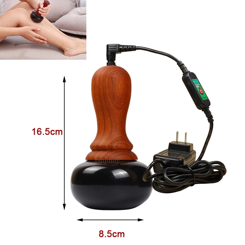 Natural Electric Bianstone for Face Back Gua Sha Massager Slimming Body Skin Lift Care Spa Meridian Dredging Muscle Massage Tool