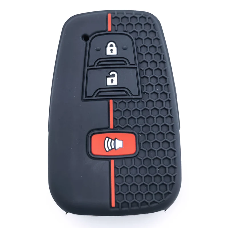 سيليكون سيارة مفتاح بعيد غطاء تغليف قذيفة المفاتيح فوب حامل لتويوتا كامري RAV4 هايلاندر أفالون C-HR بريوس كورولا GT86