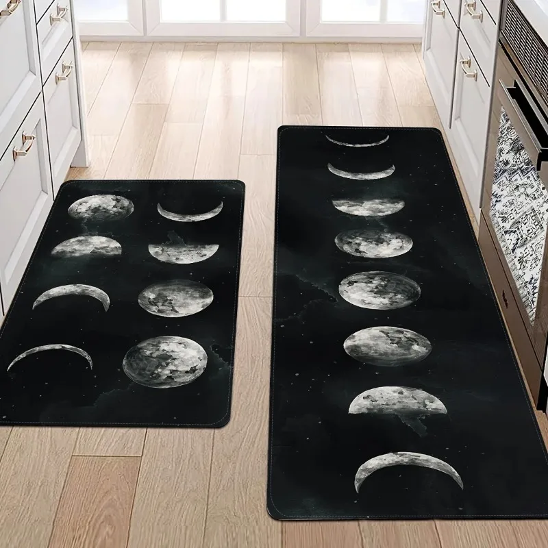 

Moon Phases Welcome Entrance Doormat Home Decor Kitchen Hallway Balcony Rugs Bathroom Non-slip Mat Kitchen Runner Rug Decor