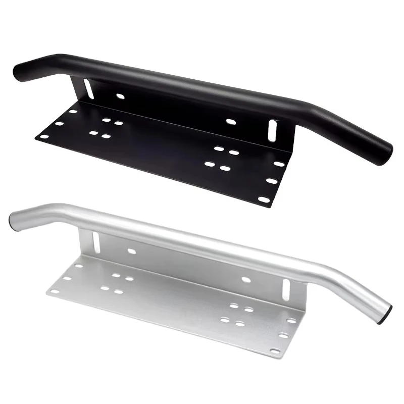 Universal Front Bumper License Plate Log Light Mount Bracket Aluminum Off Road LED Light Bar Frame Holder Car Accessories image 5