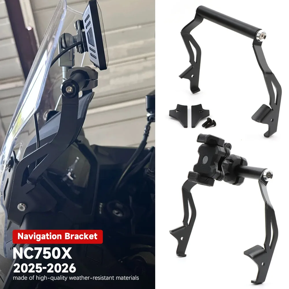 Motorcycle Navigation Bracket Extension Bracket GPS Holder Modified Accessorie For HONDA NC750X NC 750X 2025 2026