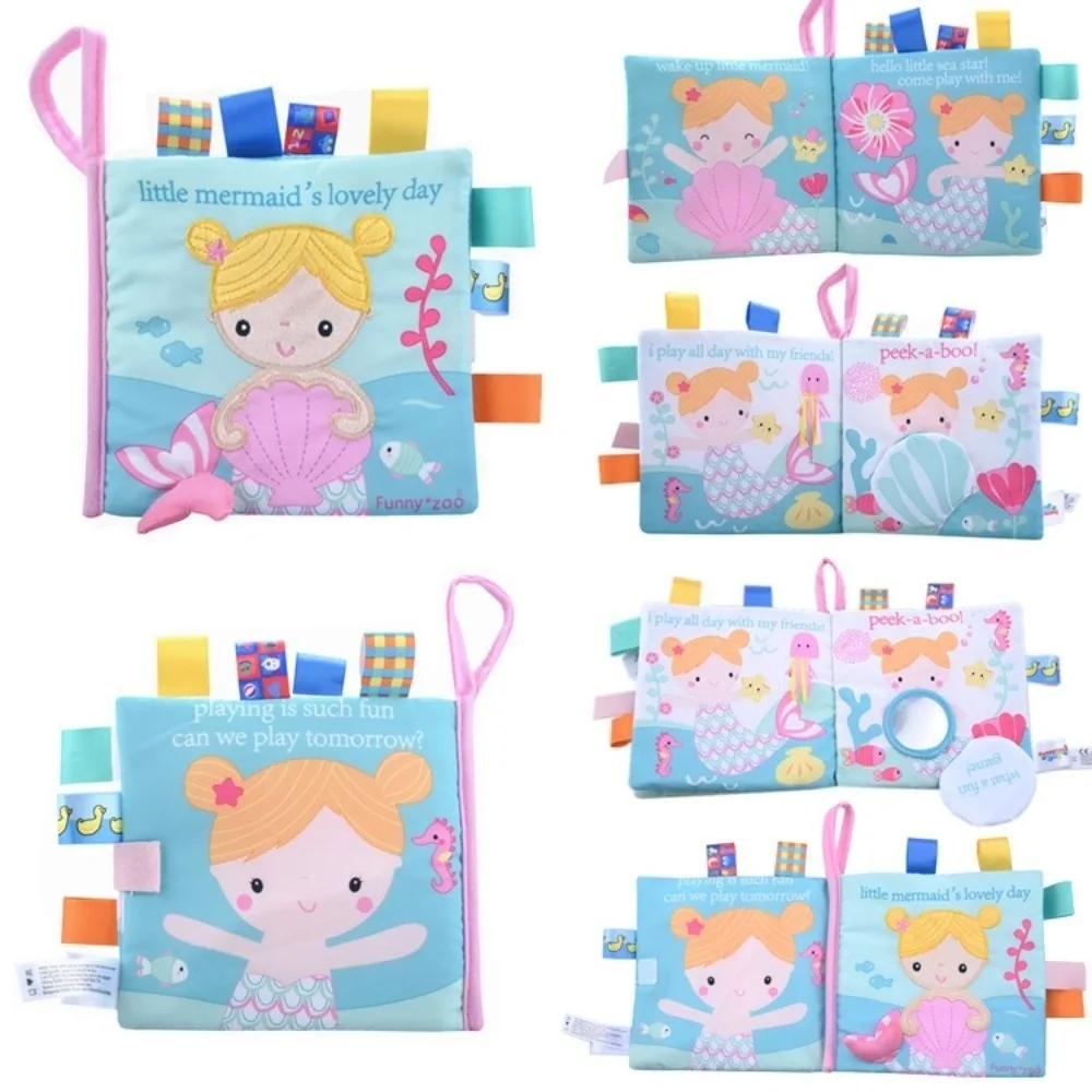 Funny Baby Learning Book Sensory Book Busy Book Cloth Book Toy Developing Sensory Smooth Surface