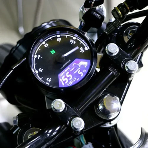 Conómetro Digital multifunción LCD KMH/MPH para motocicleta, tacómetro, velocímetro, para Honda, Yamaha, Suzuki, Kawasaki, Cafe Racer
