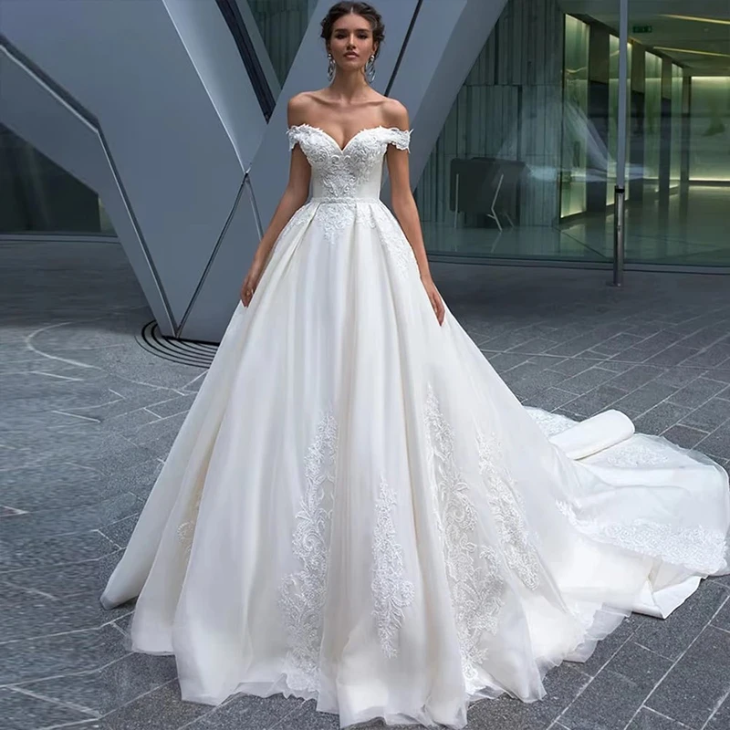 

ZOCI Glitter Fully Beaded Wedding Dress With Beading Ball Gown Full Sleeve O-Neck Bride Dress Button Robe De Mariee Graceful ﻿