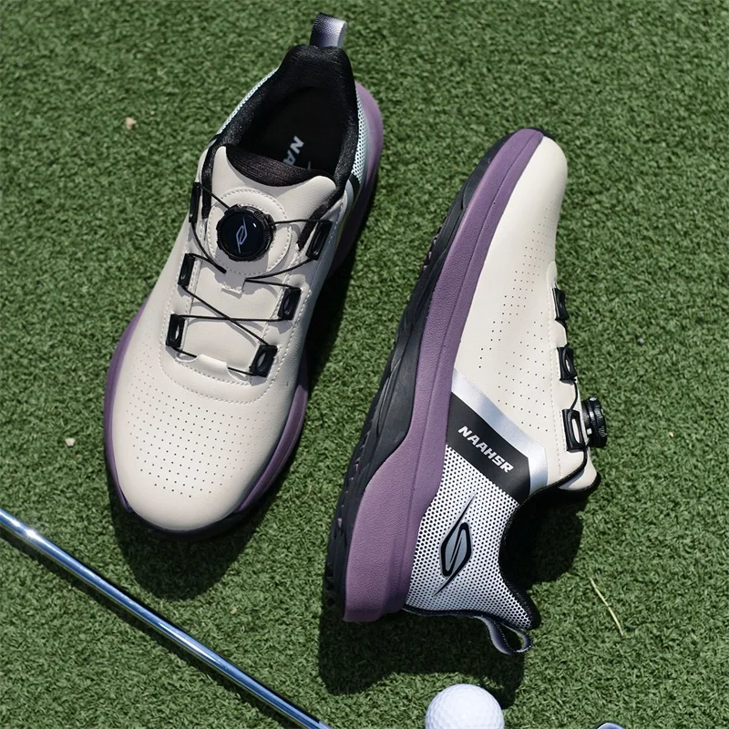 

Golf Sneakers Men Waterproof Golfer Sport Shoes Women's Golf Non Slip Golfing Shoes Outdoors Golf Turf Comfortable Walking Shoes