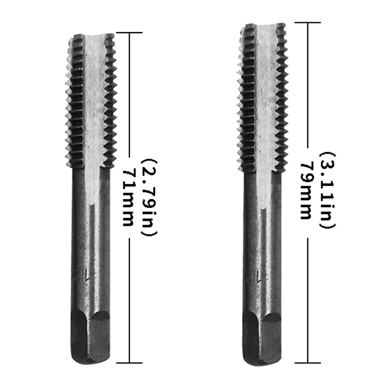 7pcs/set Male Thread Tap Metal Meters Drill Bit M3 M4 M5 M6 M8 M10 M12 Metric Impact Plug Mechanical Workshop Tool