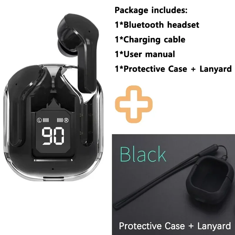 (Buy Earphone And Get: Protective Case + Lanyard)T2 Gaming Earbuds TWS Bluetooth 5.3 HIFI Bass Wireless Headphone Sports Headset